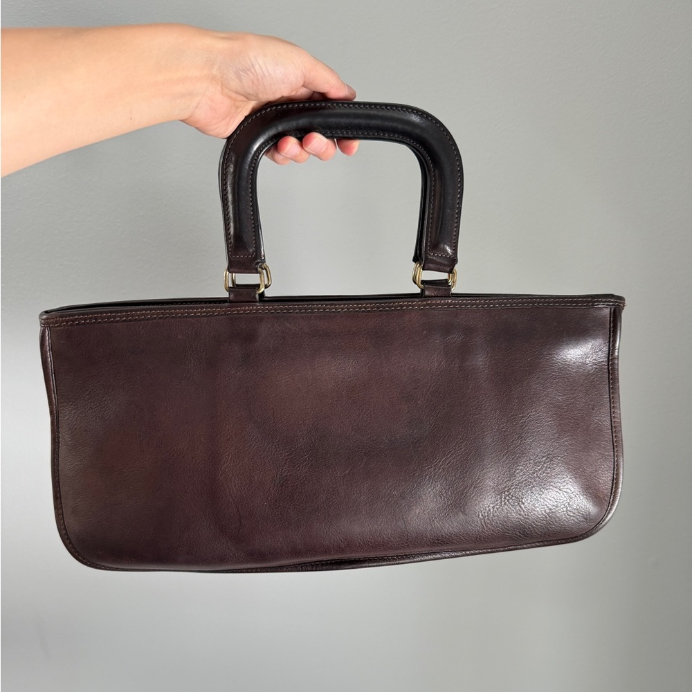Vintage Coach Canoe Tote Mocha